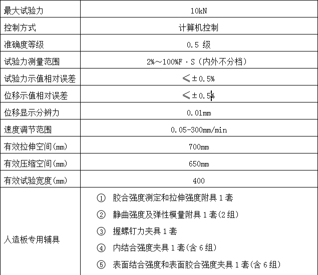 人造板万能试验机